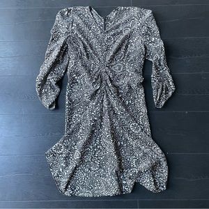 Isabel Marant “Albi” ruched silk dress, size 40